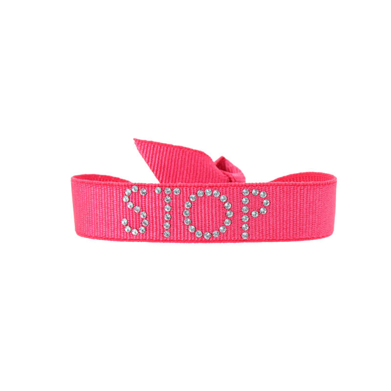 Bracelet texte stop