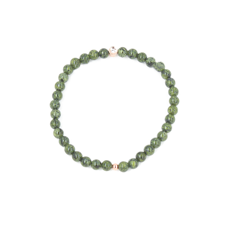 Bracelet perle serti fleur