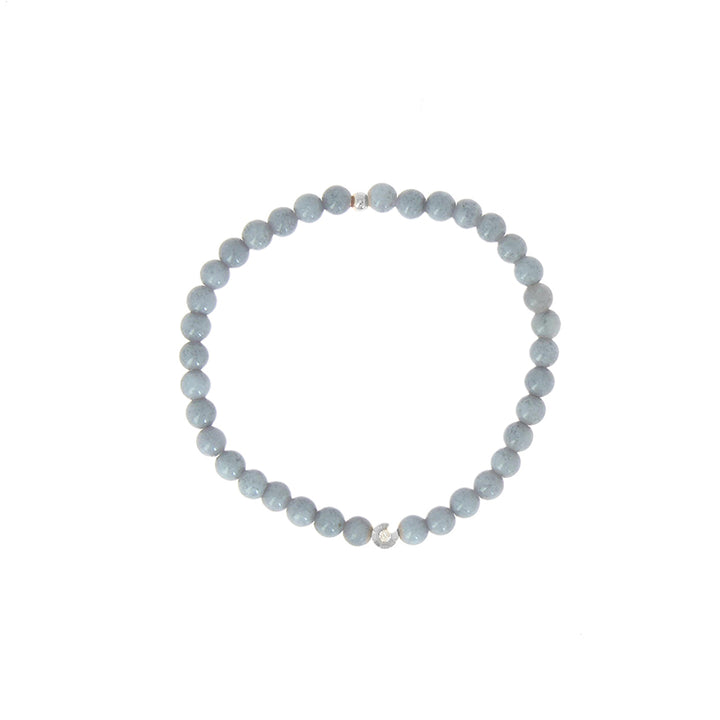 Bracelet perle serti fleur