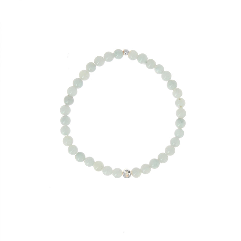 Bracelet perle serti fleur