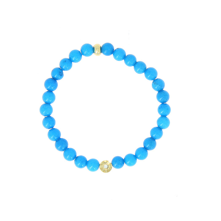 Bracelet perle serti fleur xl