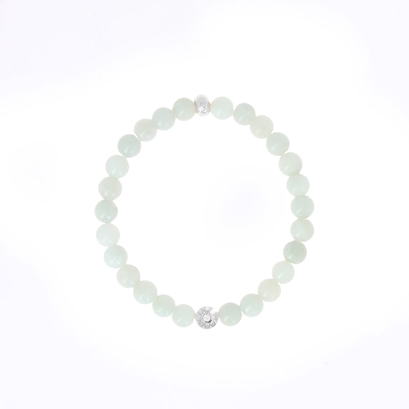 Bracelet perle serti fleur xl