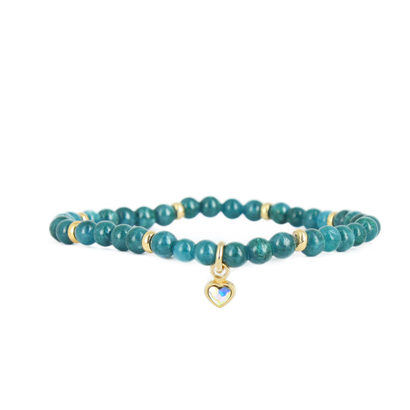 Bracelet perles coeur