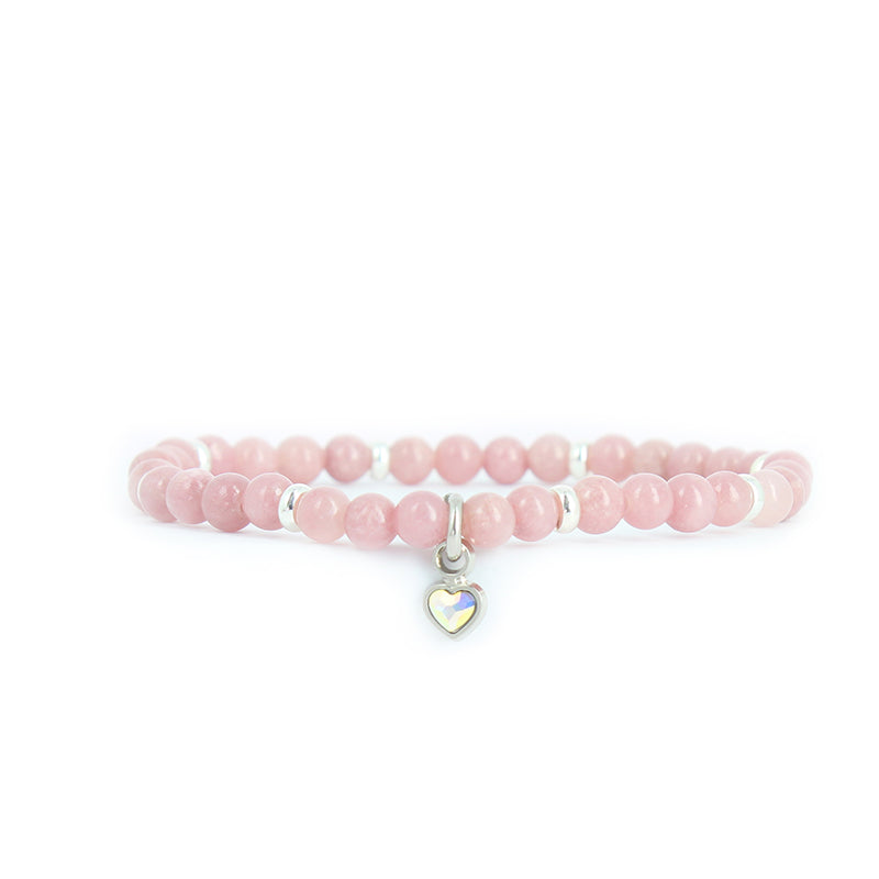 Bracelet perles coeur