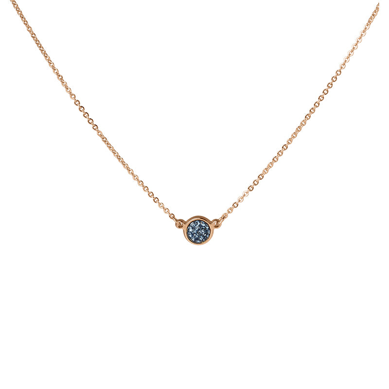 Collier ras de cou pave rond