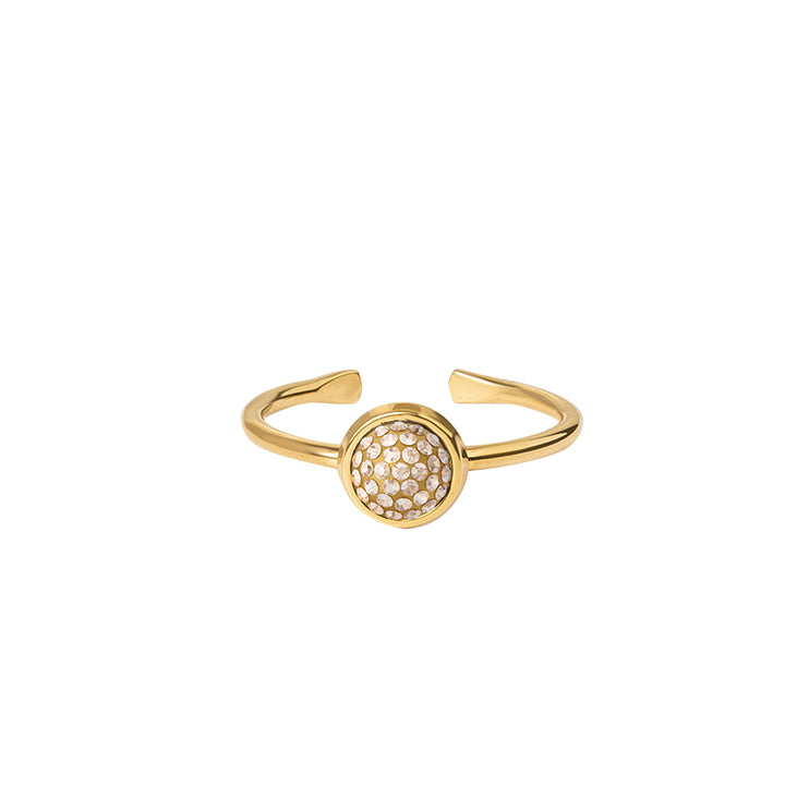 Bague pave rond