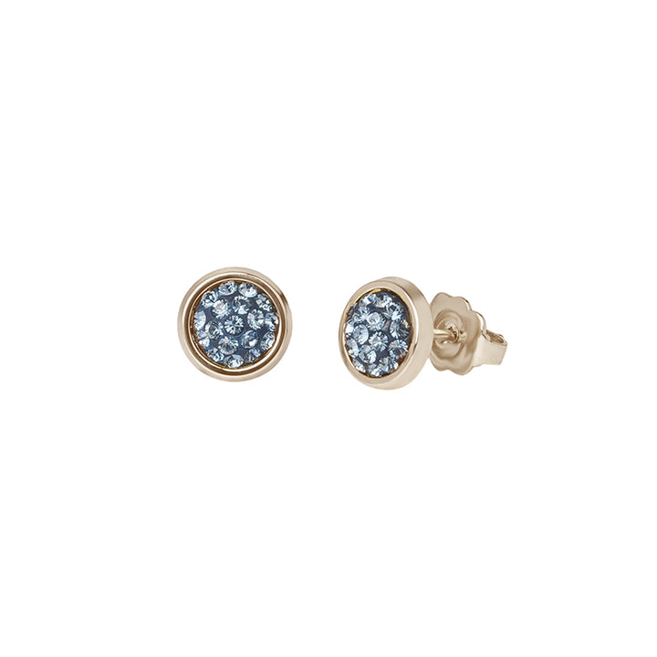 Boucles d oreilles pave rond