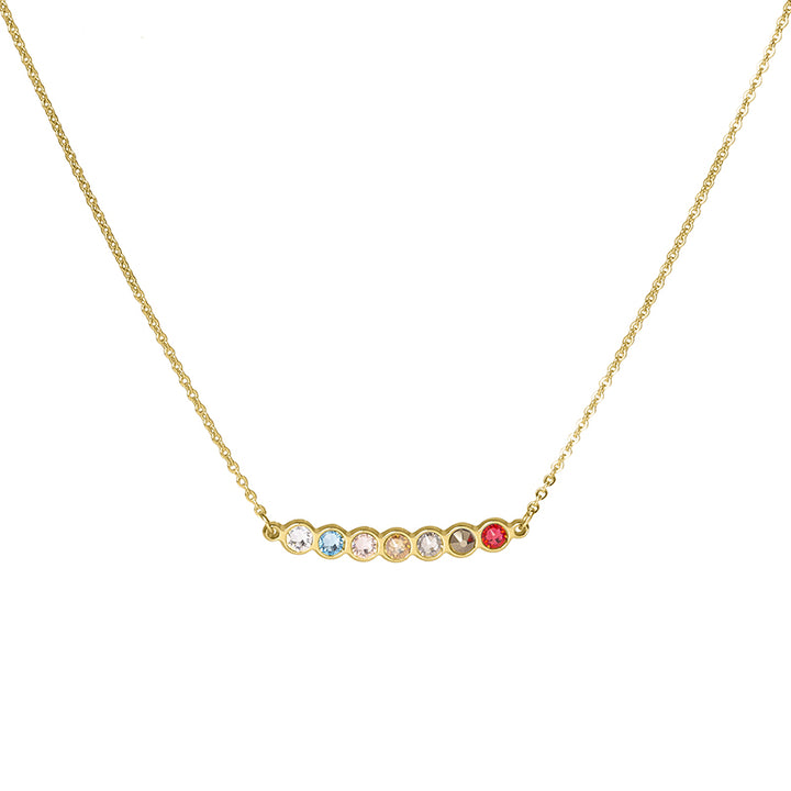 Collier ras de cou rainbow