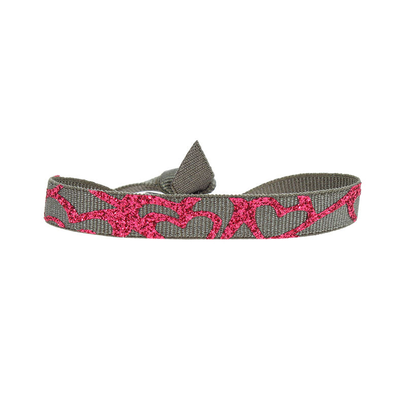 Bracelet glitter envolée de coeurs