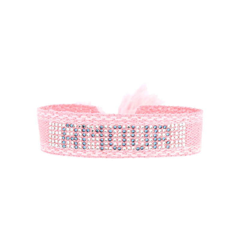 Bracelet tissé cristal full amour