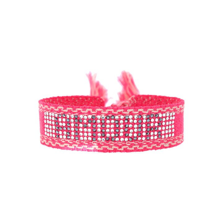 Bracelet tissé cristal full amour