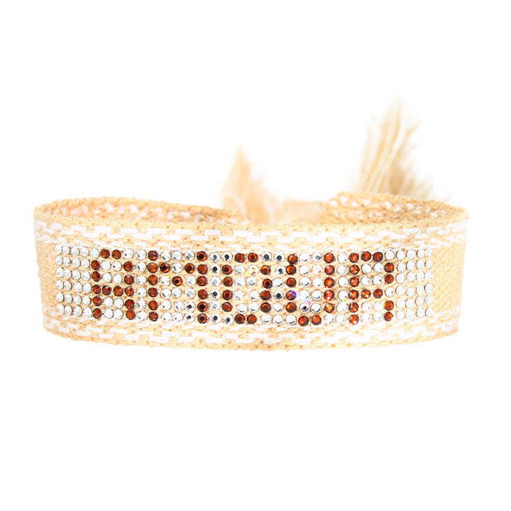 Bracelet tissé cristal full amour