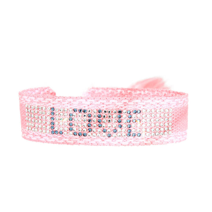 Bracelet tissé cristal full love