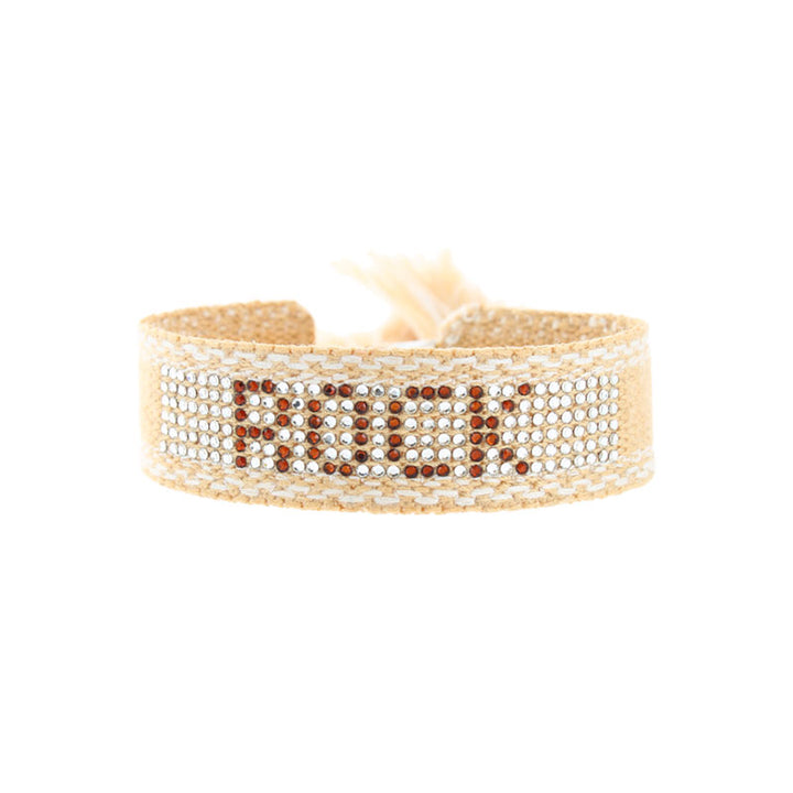 Bracelet tissé cristal full rock