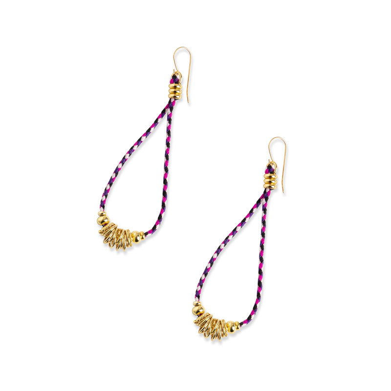 Boucles d oreilles trimmings baril