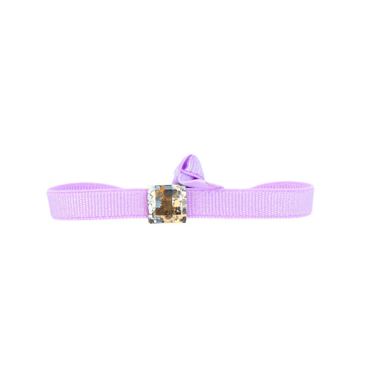 Bracelet satin stretch strass carrÉ